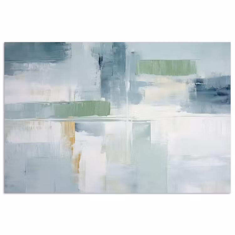 Verf - Moderne kunst - Abstract - Grijs poster papier klein -3d