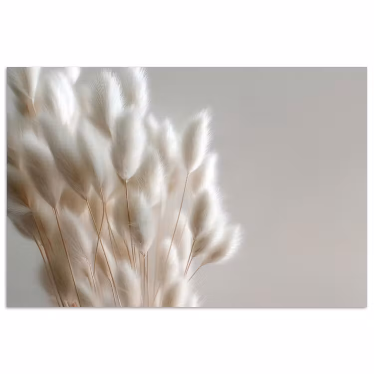 Pluimen - Beige - Minimalistisch poster papier klein -3d