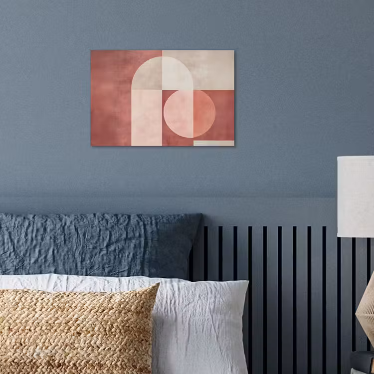 Figuren - Abstract - Roze poster papier klein -sfeer2