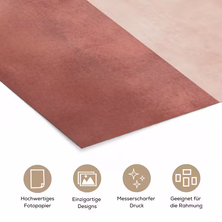 Figuren - Abstract - Roze poster papier klein -tcloseup_DE