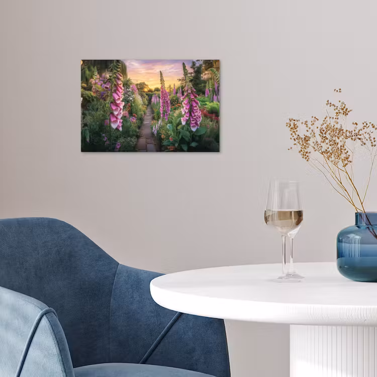 Vingerhoedskruid - Bloemen - Tuin poster papier klein -sfeer3