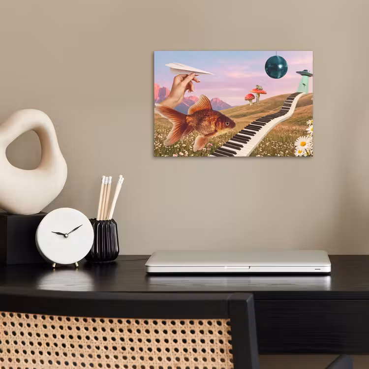 Poster - Fisch – Natur – Abstrakt - Vis - Natuur - Abstract poster papier klein
