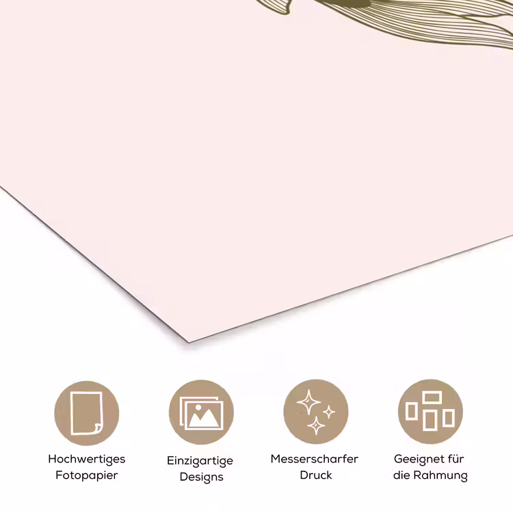 Vis - Zwemmend - Groen - Abstract - Dieren poster papier klein -tcloseup_DE
