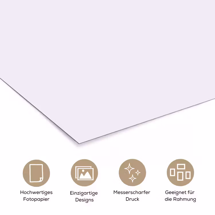 Lilac - Luxe - Paars poster papier klein 62 -tcloseup_DE