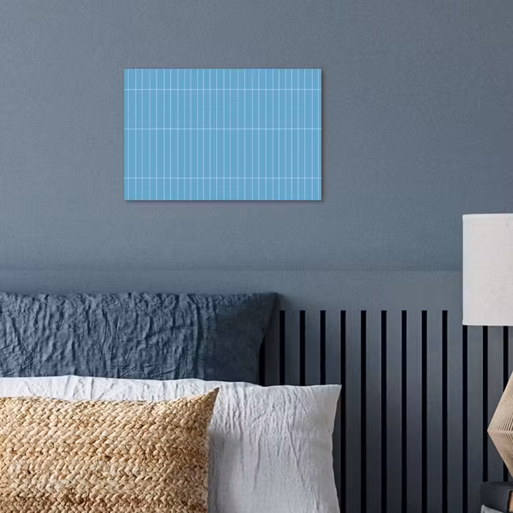 Tegel - Langwerpig - Patroon - Blauw poster papier klein 62 -sfeer2