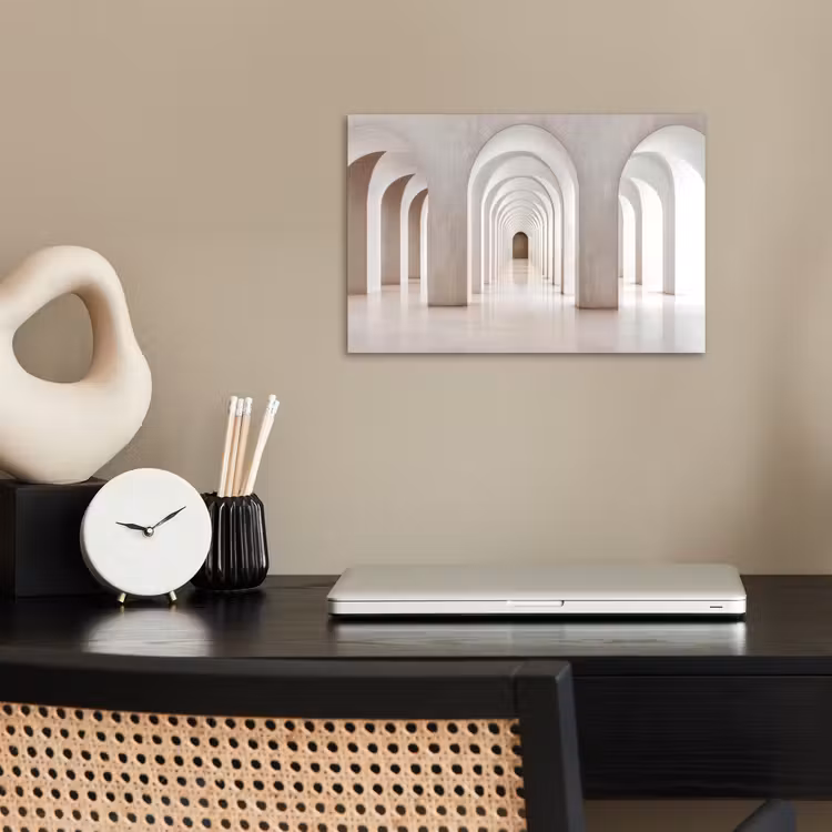 Hal - Bogen - Symmetrisch - Modern poster papier klein -sfeer1