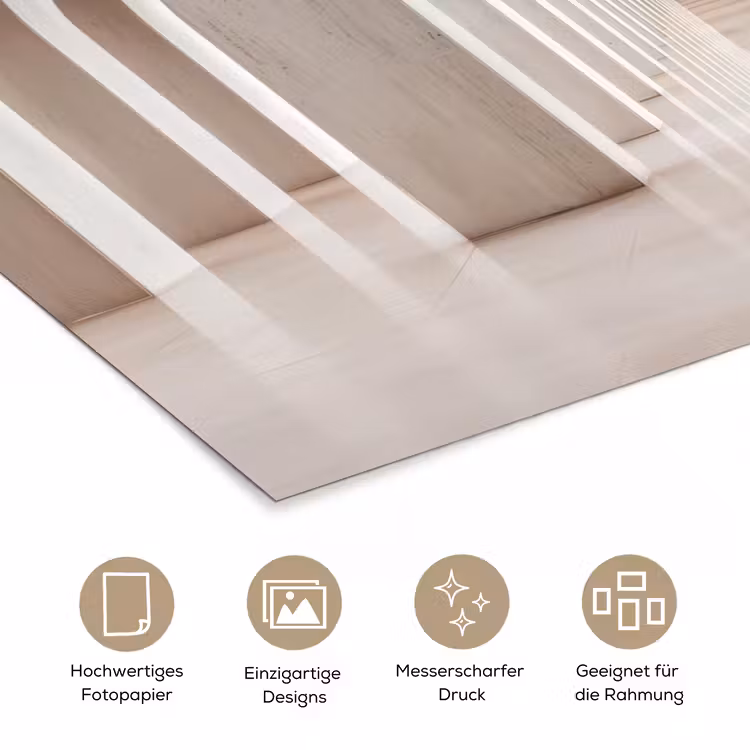 Hal - Bogen - Symmetrisch - Modern poster papier klein -tcloseup_DE