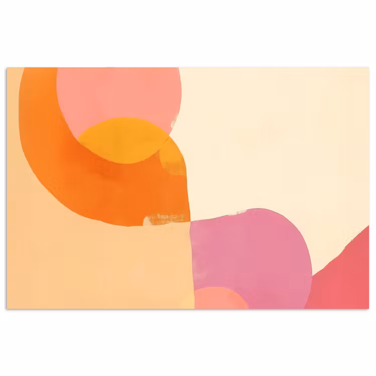 Vormen - Abstract - Kleurrijk poster papier klein -3d