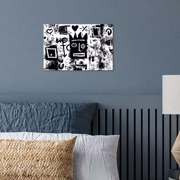 Vormen - Gezocht - Zwart - Abstract poster papier klein -sfeer2