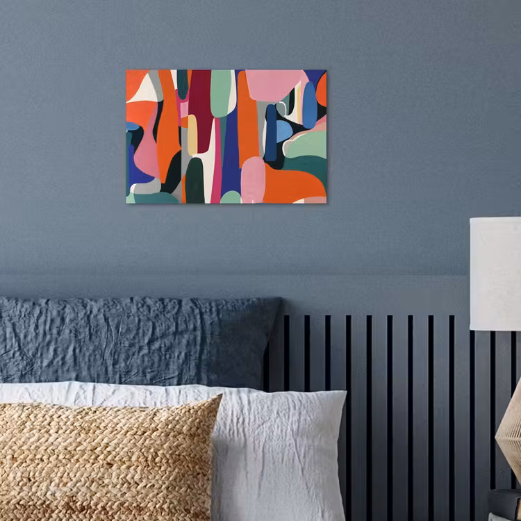 Vormen - Ritmisch - Kleuren - Abstract poster papier klein -sfeer2