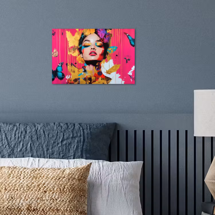 Vrouw - Abstract - Kleurrijk poster papier klein -sfeer2