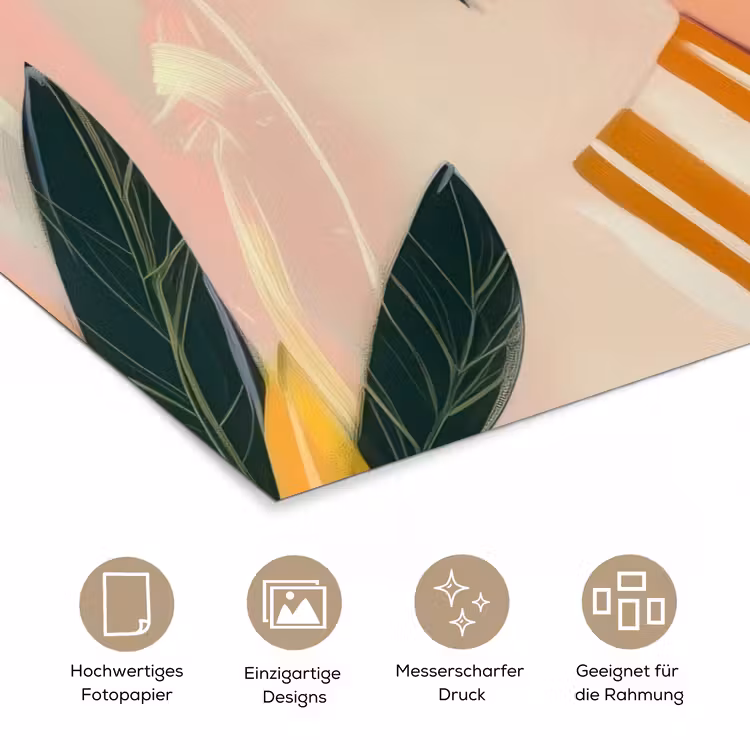 Vrouw - Bloemen - Pastel poster papier klein -tcloseup_DE