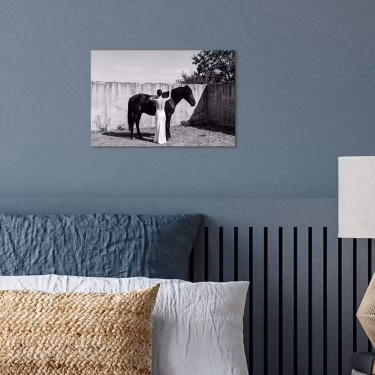 Vrouw - Paard - Artistiek poster papier klein -sfeer2