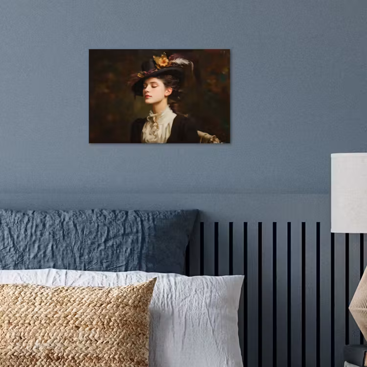 Vrouw - Victoriaans - Portret poster papier klein -sfeer2