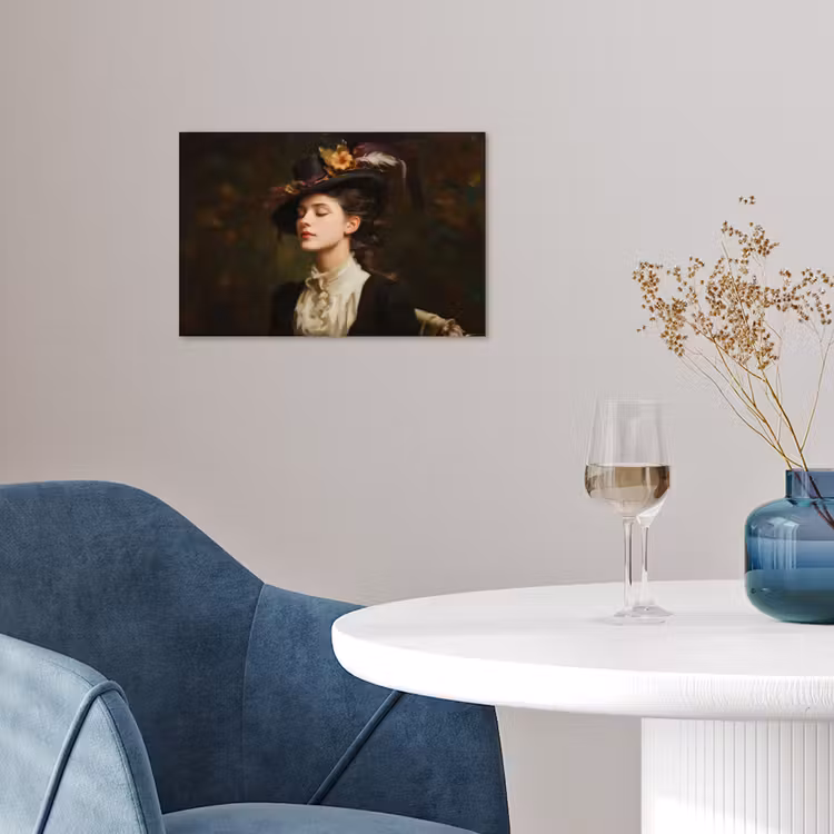 Vrouw - Victoriaans - Portret poster papier klein -sfeer3