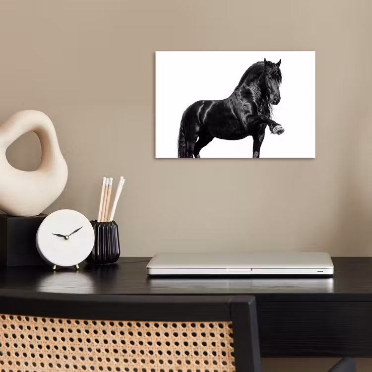 Fries - Hengst - Modern poster papier klein -sfeer1
