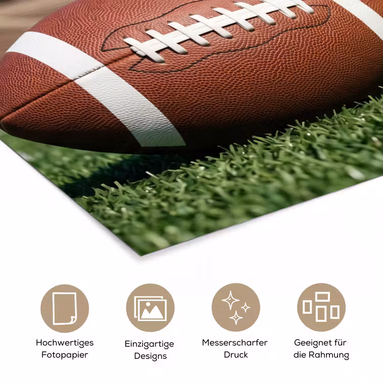 Football - Veld - Stadion - Sport poster papier klein -tcloseup_DE
