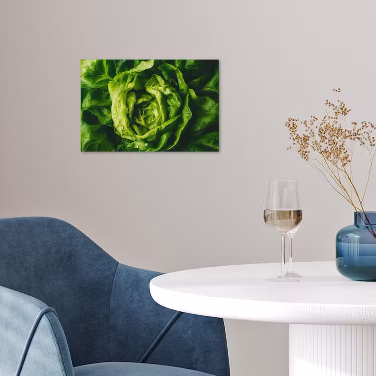 Groente - Sla - Groen poster papier klein -sfeer3