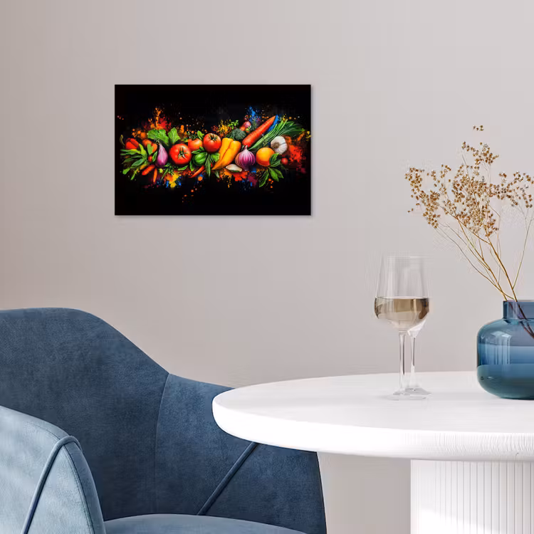 Groente - Eten - Kruiden - Graffiti - Koken poster papier klein -sfeer3