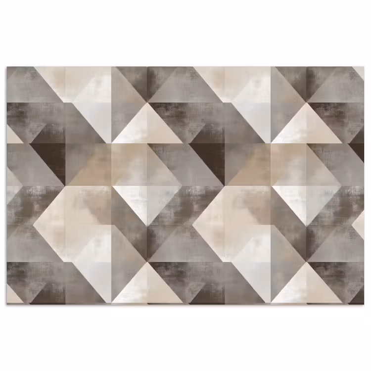 Geometrisch - Motief - Aardetinten poster papier klein 62 -3d