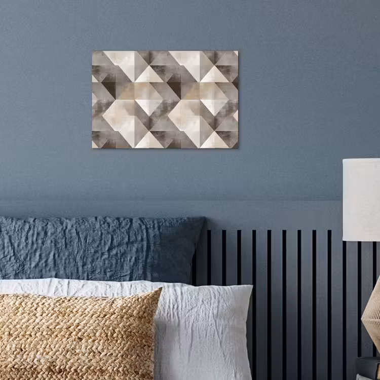 Geometrisch - Motief - Aardetinten poster papier klein 62 -sfeer2