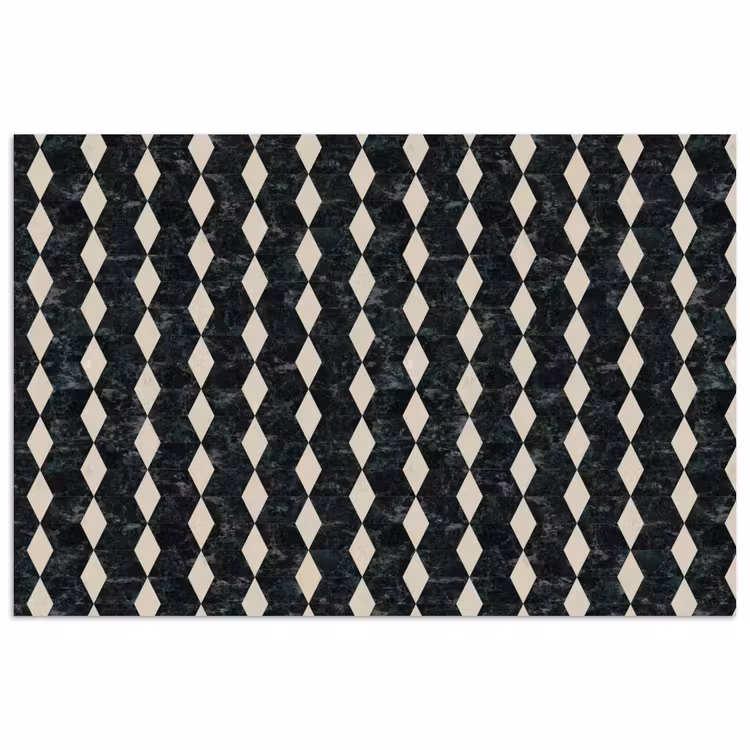 Geometrisch - Patroon - Marmer - Groen poster papier klein 62 -3d