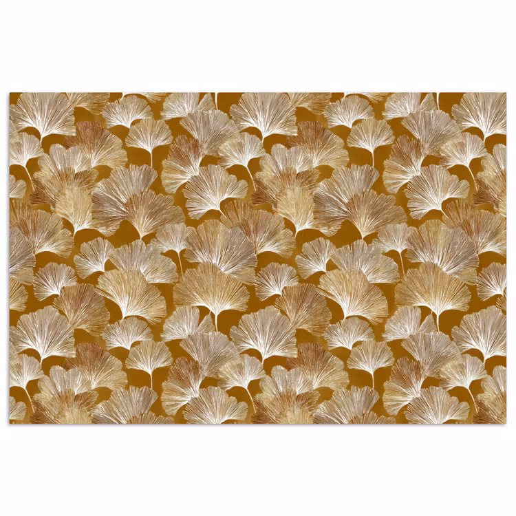 Ginkgo - Bladeren - Goud poster papier klein 62 -3d