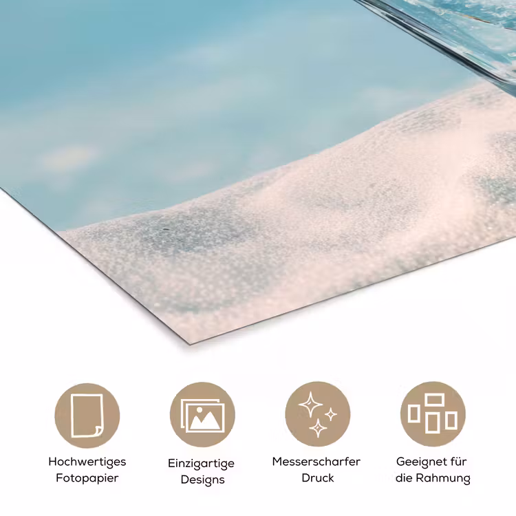 Glas - ijsblokjes - Citroen poster papier klein -tcloseup_DE