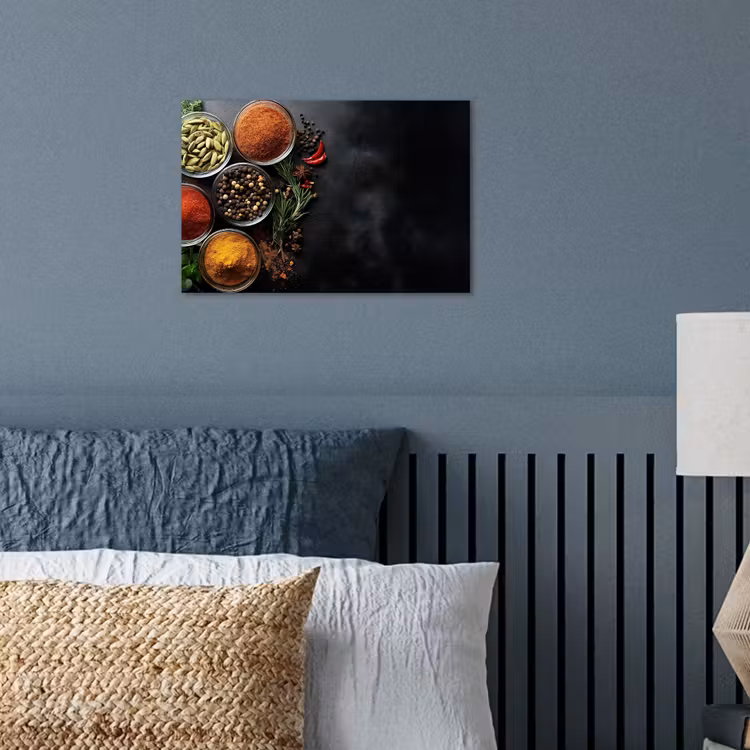 Glazen - Bakjes - Blaadjes - Kruiden poster papier klein -sfeer2