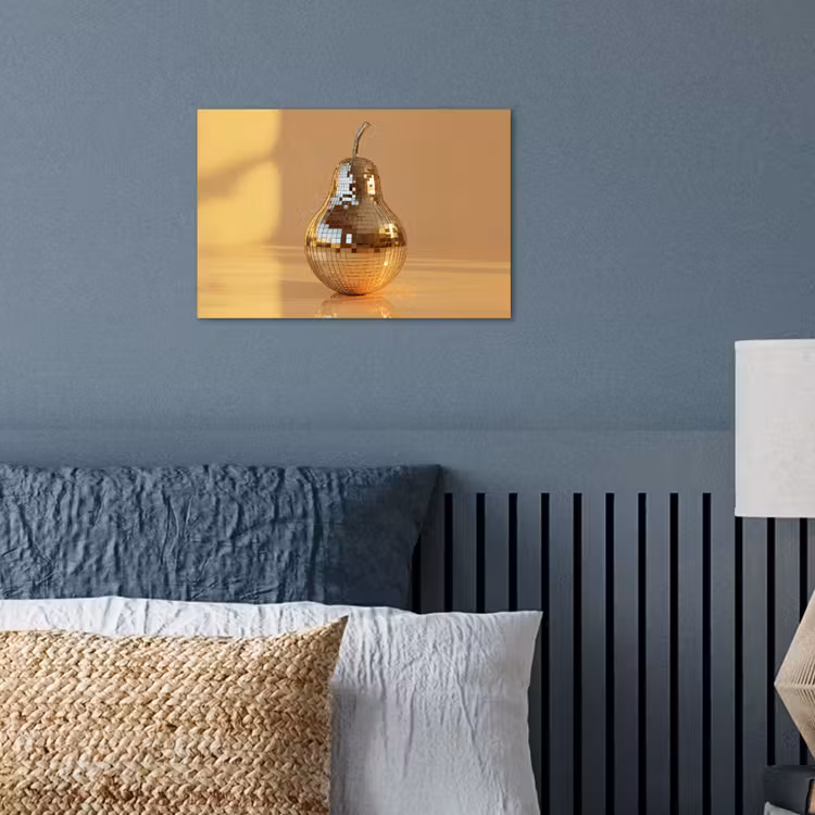 Goud - Disco - Glitter - Peer poster papier klein -sfeer2