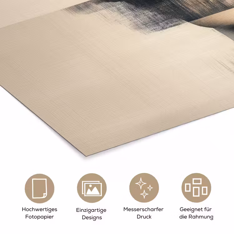 Goud - Vrouw - Rechthoeken poster papier klein -tcloseup_DE