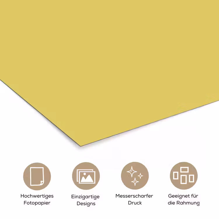 Golden - Ochre - Geel poster papier klein 62 -tcloseup_DE