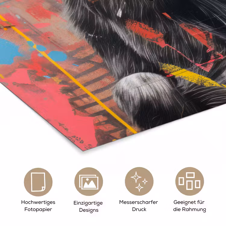 Graffiti - Chimpansee - Dieren - Street art - Banksy poster papier klein -tcloseup_DE