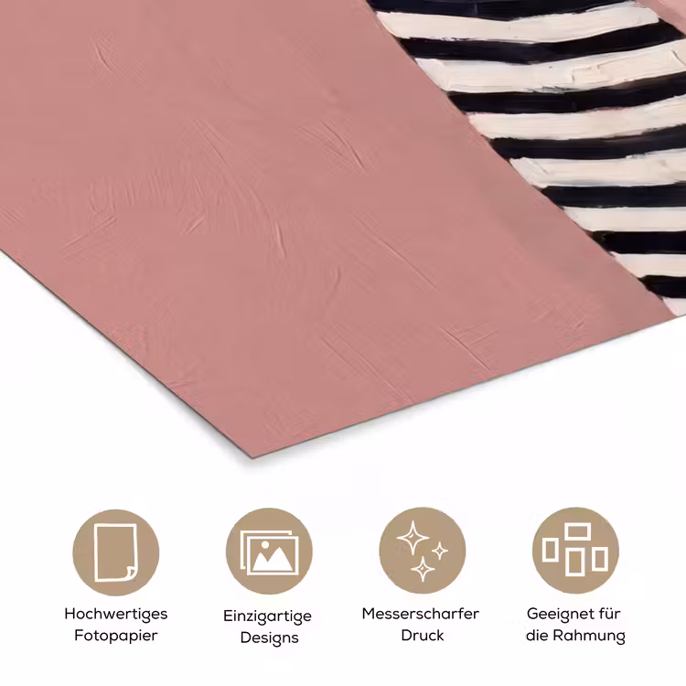 Grafisch - Vrouw - Roze poster papier klein -tcloseup_DE