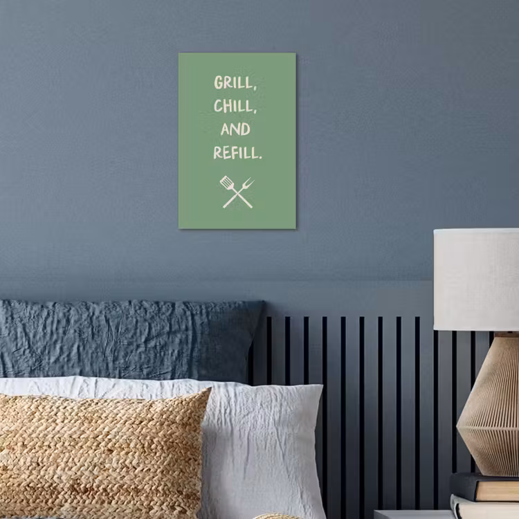 Grill - Groen - Zomer - Quote poster papier klein -sfeer2