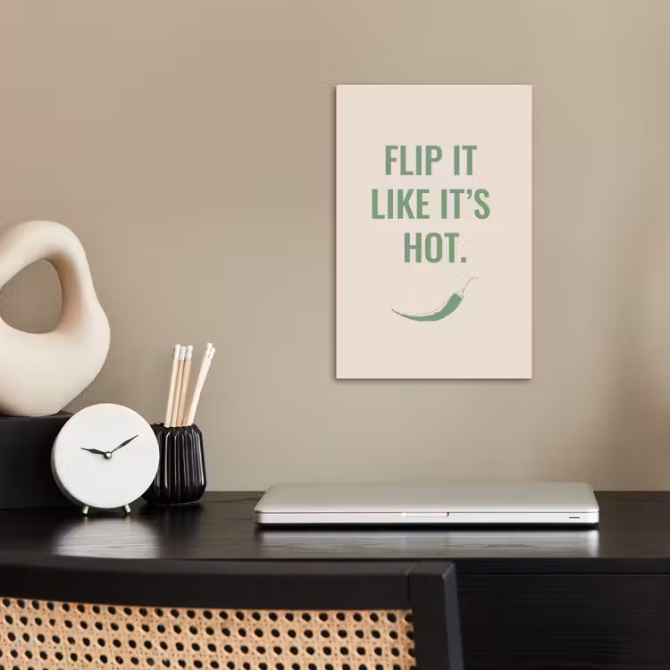 Groen - Quote - Zomer - Chilipeper poster papier klein -sfeer1