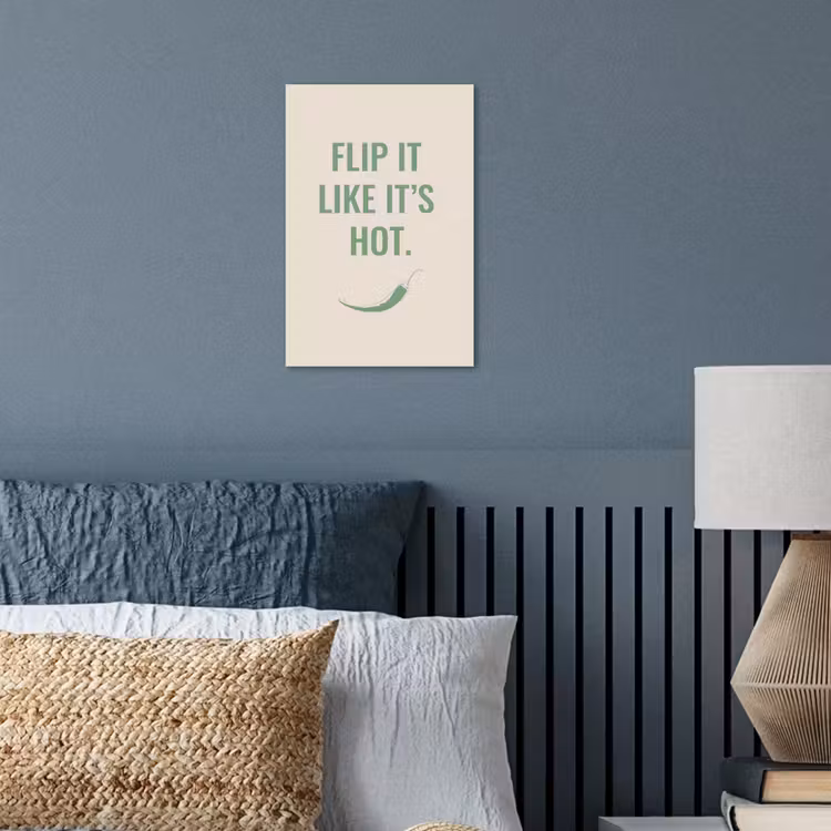 Groen - Quote - Zomer - Chilipeper poster papier klein -sfeer2