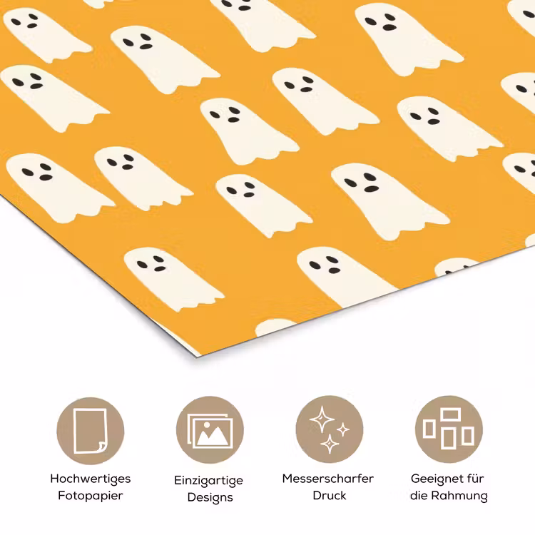 Halloween - Spookjes - Oker poster papier klein 62 -tcloseup_DE