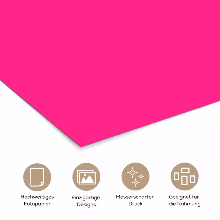 Hot - Fuchsia - Roze poster papier klein 62 -tcloseup_DE