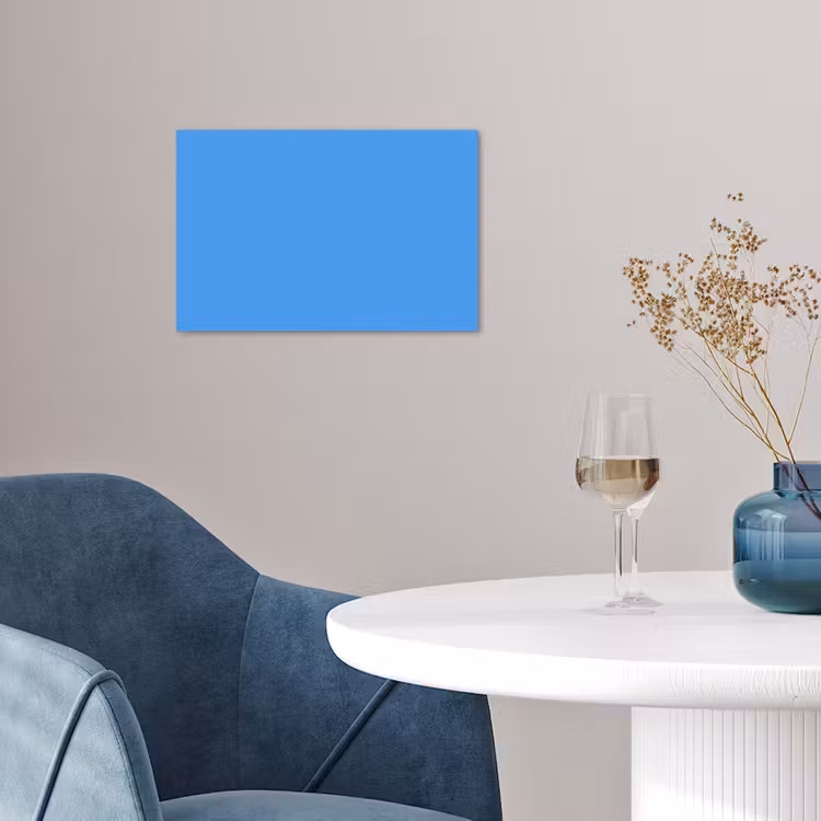 Bright - Azure - Blauw poster papier klein 62 -sfeer3