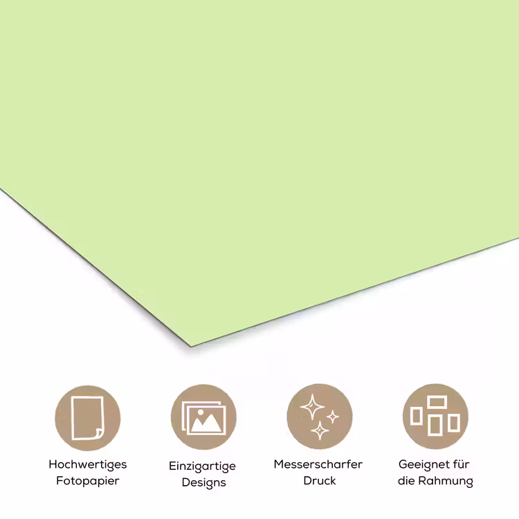 Light - Lime - Groen poster papier klein 62 -tcloseup_DE