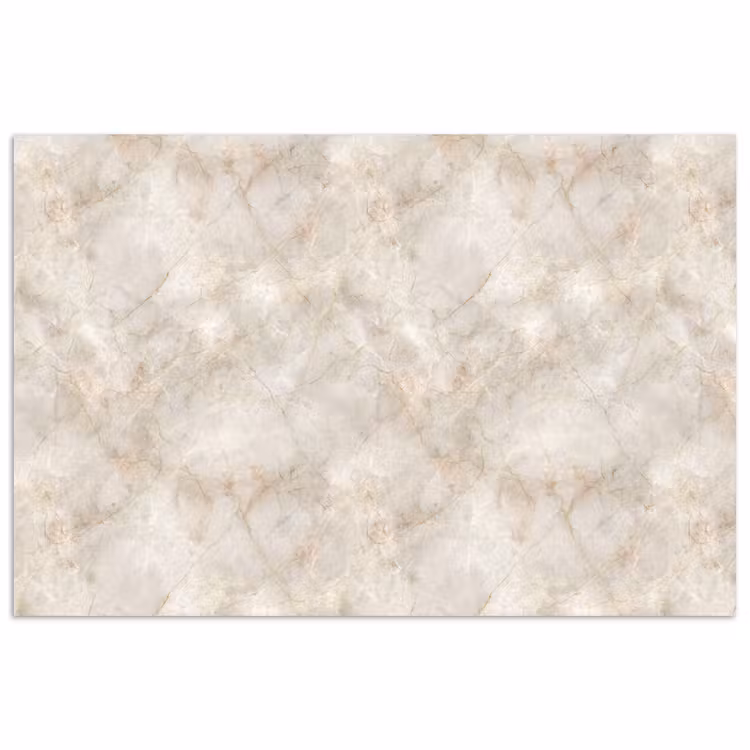 Lichtbeige - Goudbruine Nerven - Marmer poster papier klein 62 -3d