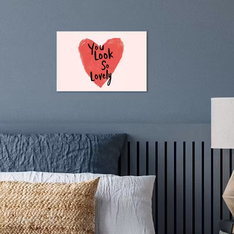 Hart - Rood - Valentijn poster papier klein -sfeer2