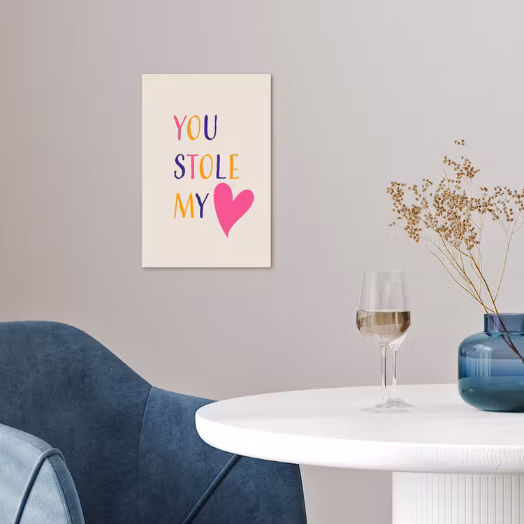 Hart - Valentijn - Tekst poster papier klein -sfeer3