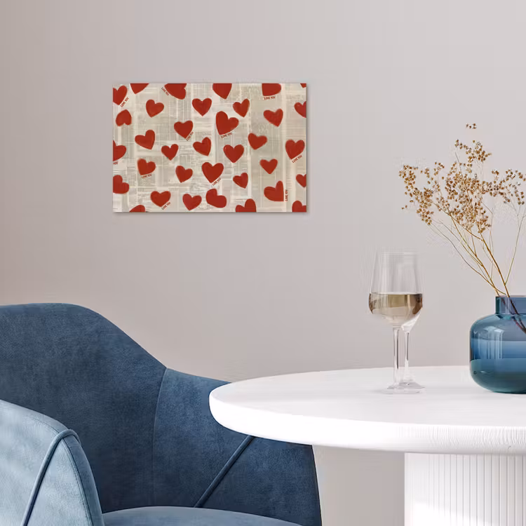 Hartjes - Krant - Loveyou poster papier klein -sfeer3