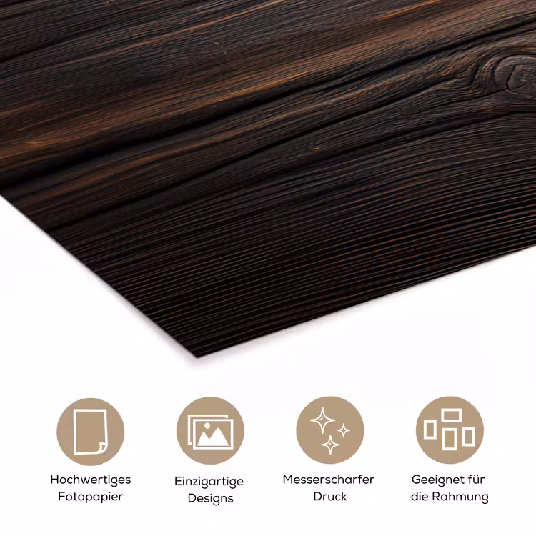 Hout - Grillige nerven poster papier klein -tcloseup_DE
