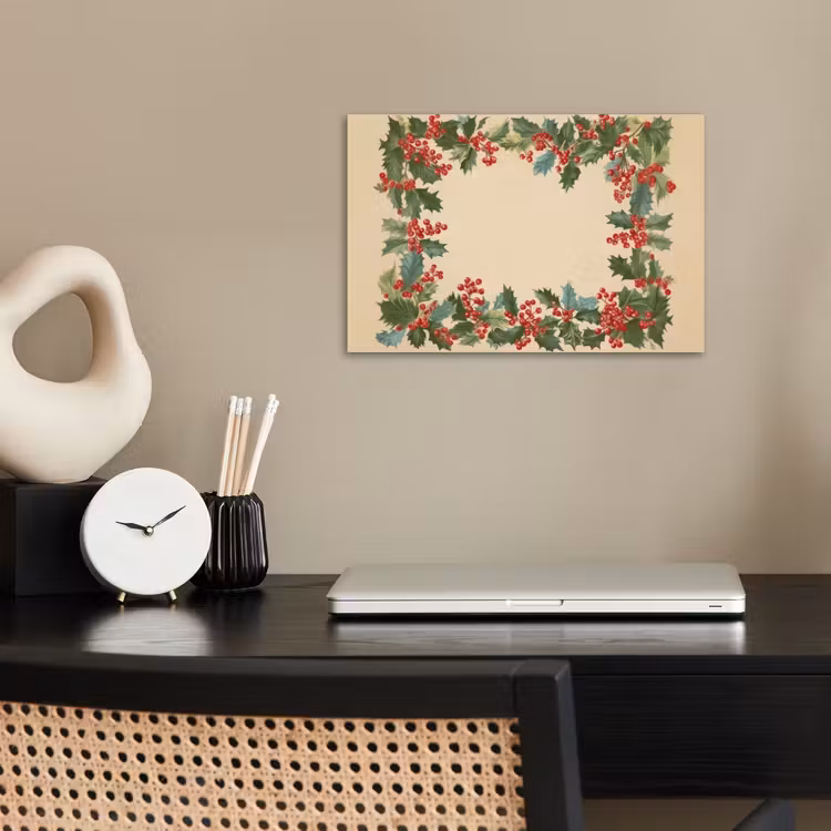 Hulstrand - Bessen - Beige poster papier klein -sfeer1