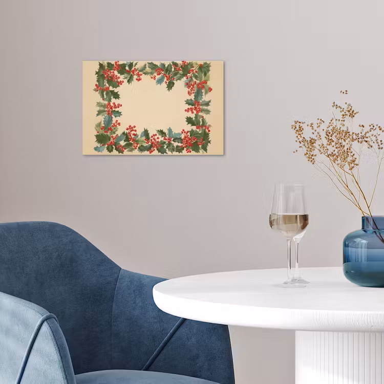 Hulstrand - Bessen - Beige poster papier klein -sfeer3