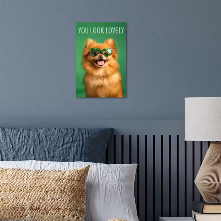 Hond - Zonnebril - Valentijn - Love poster papier klein -sfeer2