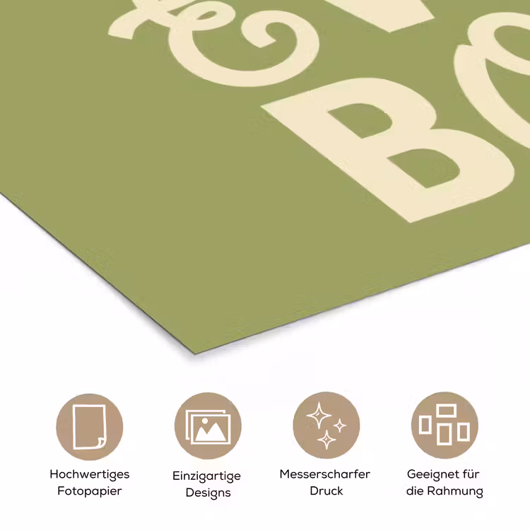 I hate everybody - Groen - Retro poster papier klein -tcloseup_DE